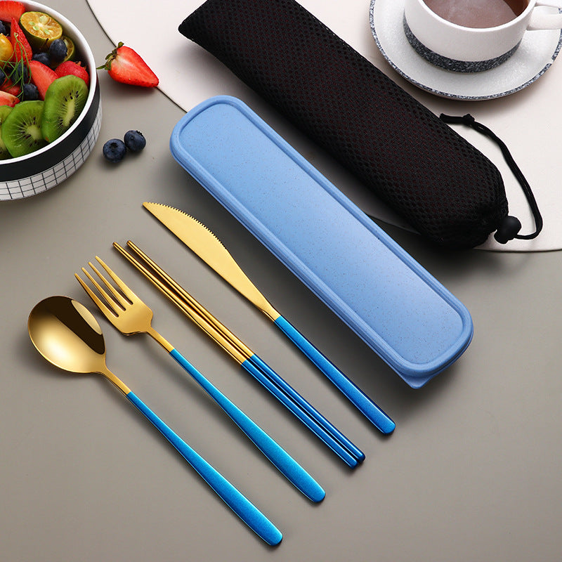 304 Dinnerware Set Flatware Kitchen Accessories Camping Travel Sets