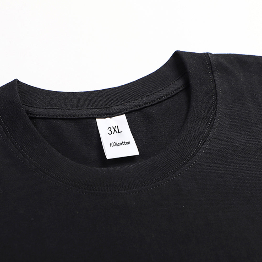 Funny Letter Printed Round Neck Women's T-shirt