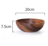 Kitchen Natural Wooden Bowl Household Fruit Bowl