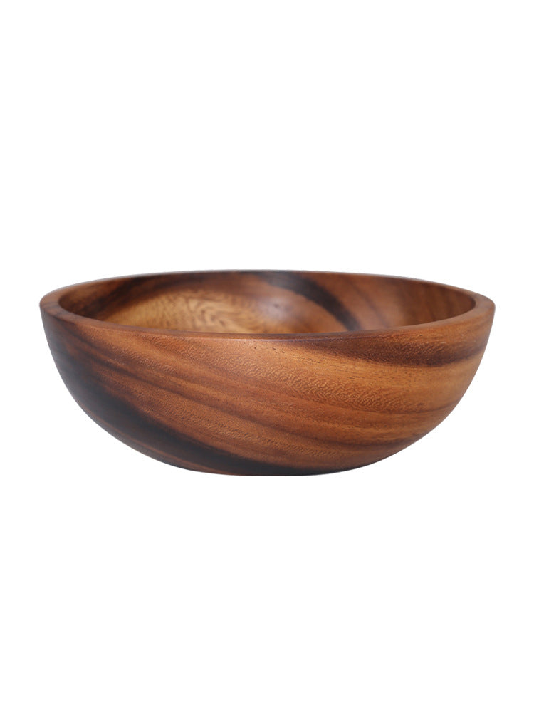 Kitchen Natural Wooden Bowl Household Fruit Bowl