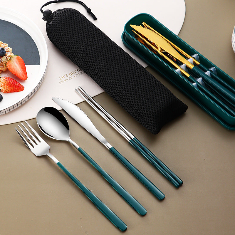304 Dinnerware Set Flatware Kitchen Accessories Camping Travel Sets