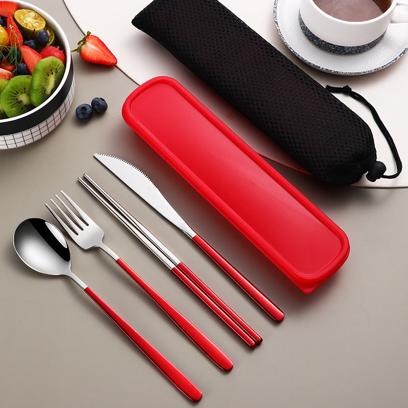 304 Dinnerware Set Flatware Kitchen Accessories Camping Travel Sets